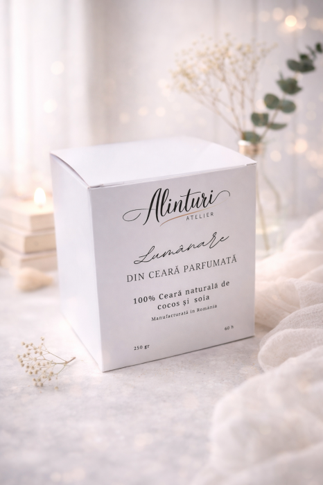 Lumânare parfumată din ceară naturală de cocos și soia Lalele proaspăt culese [3]