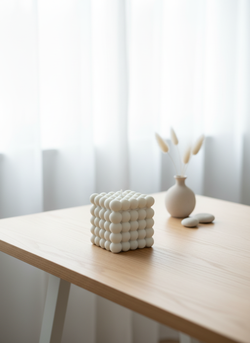 Suport decorativ Cub Bubble din Jesmonite [2]