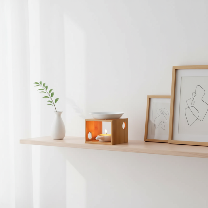 Topitor de ceară din bambus și ceramică [3]