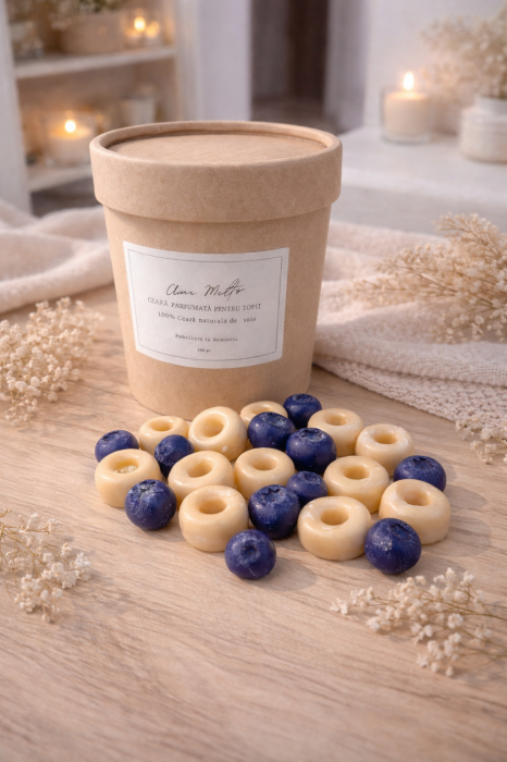 Wax melts Cereale vanilate cu afine  – ceară parfumată din soia pentru aromatizator [3]