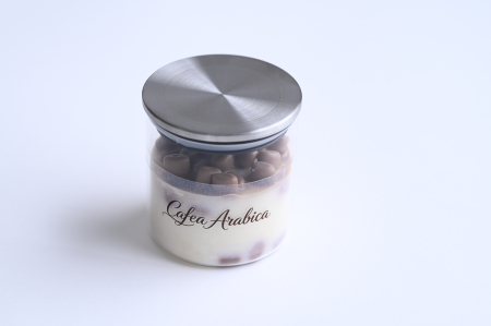 Lumânări  parfumate - Lumânare parfumată din ceară naturală de cocos și soia Cafea Arabica