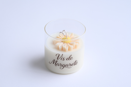 Lumânări  parfumate - Lumânare parfumată din ceară naturală de cocos și soia Vis de Margaretă