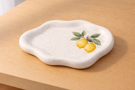 Suporți pentru lumânări și tăvițe decorative - Tăvița Nor - Colectia Lămâi