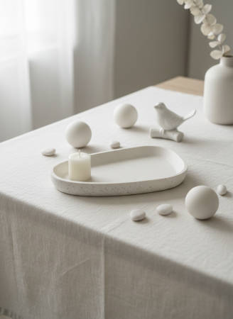 Suporți pentru lumânări și tăvițe decorative - Tăvița Organic Jasmonite