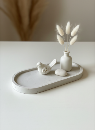 Suporți pentru lumânări și tăvițe decorative - Tăvița Ovala Jasmonite