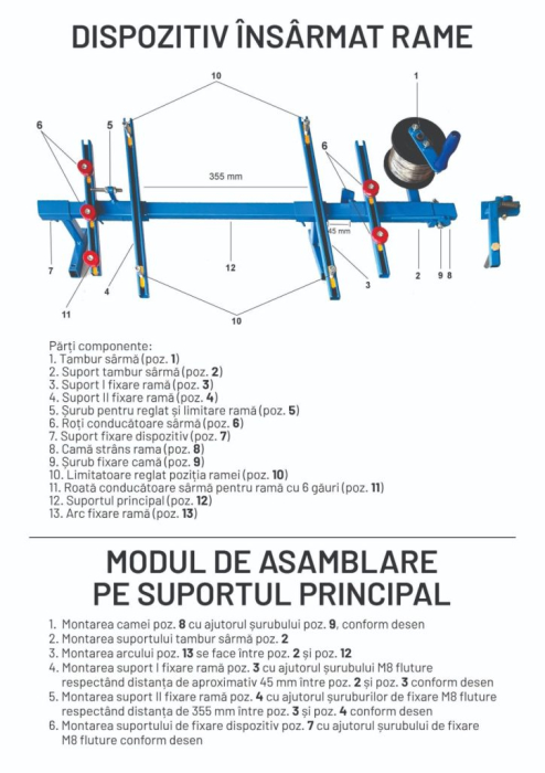 Dispozitiv pentru însârmat rame [2]