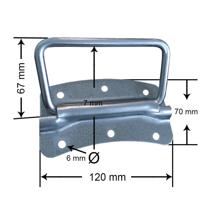 Mâner stup zincat cu deschidere de 112mm [2]