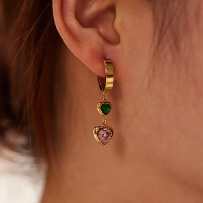 Cercei Double Heart [2]