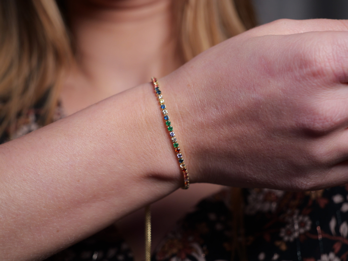 Brățara Tennis Golden Sparkle [2]