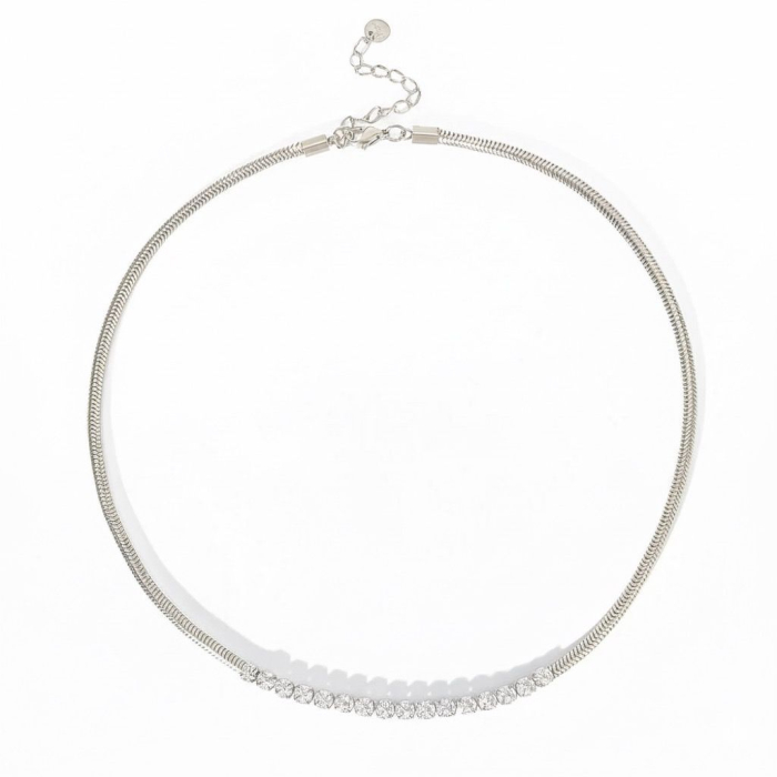 Chocker Silver Crystal Shine [1]