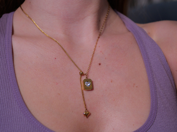 Colier Crystal Heart Rectangle [2]
