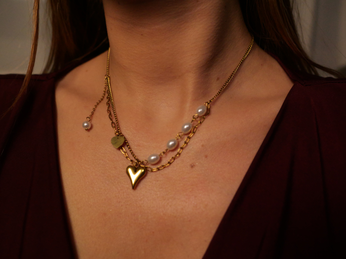 Colier Pearl Heart [2]