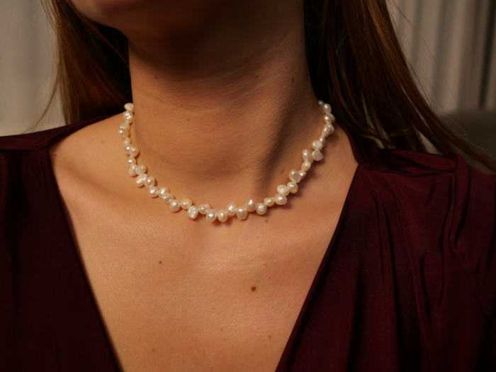 Colier Perle Naturale Cascade [2]