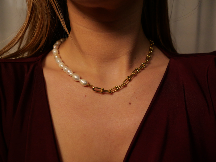 Colier Perle Naturale Minimal [2]