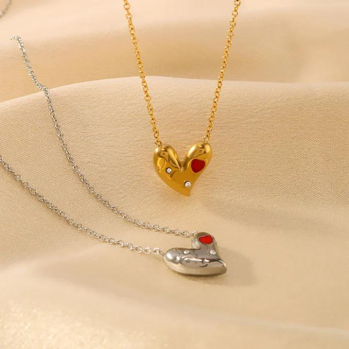 Colierul Crystal Heart Silver [4]