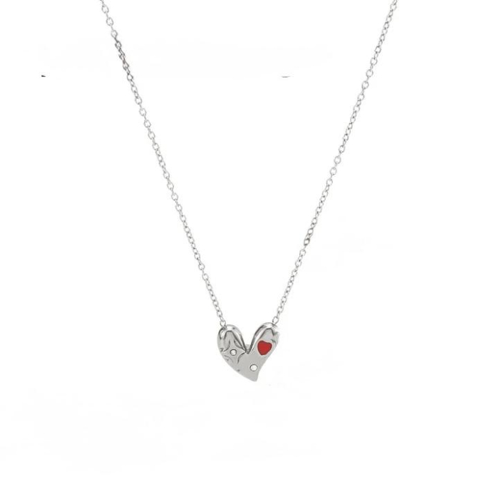 Colierul Crystal Heart Silver [1]