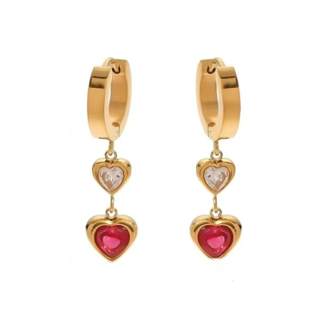 Produse - Cercei Double Heart