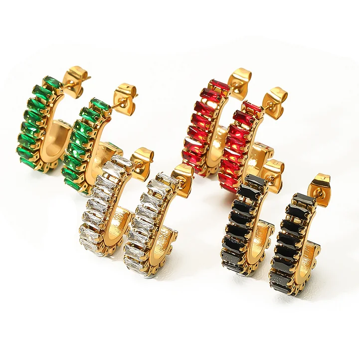 Seturi - Set Cercei U-Shape Zirconia