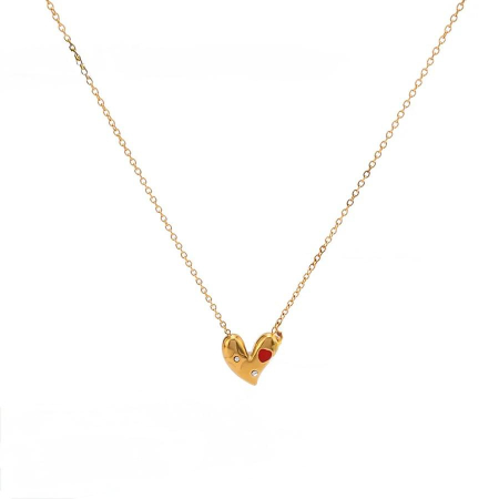 Produse - Colierul Crystal Heart Gold