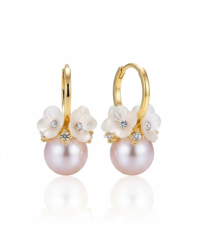 Produse - Cercei Perle Flowers