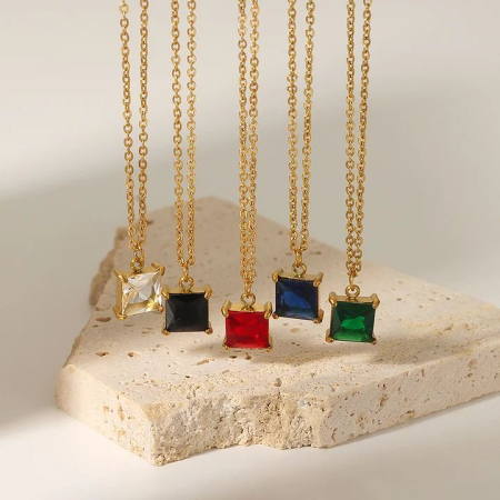 Colier Square Emerald [1]