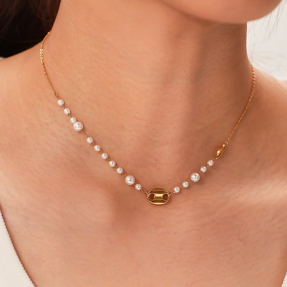 Colier Geometric Pearl [1]