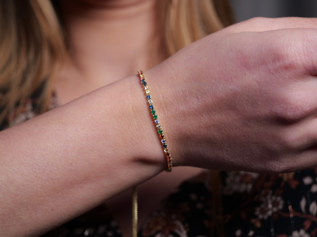 Brățara Tennis Golden Sparkle [1]