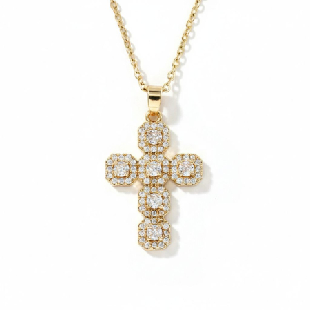 Produse - Colier Cross Shiney