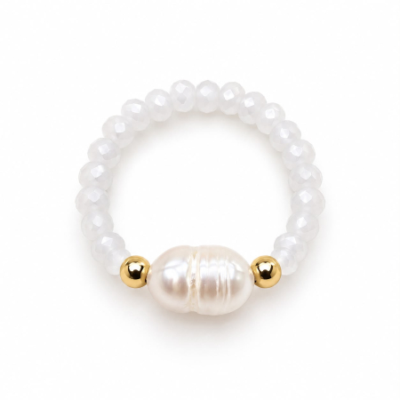 Perle - Inel Pearl Éclat White