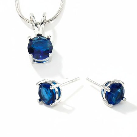 Produse - Set Cercei & Colier Dark Blue