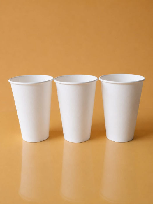 Bicchiere in Cartone 12 oz (330 ml), Bianco, P12OZ- Bianco, Set 50 Pezzi [4]