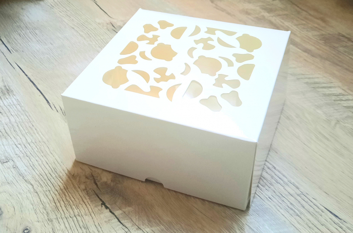 CUTIE 16X16X8 CU FEREASTRA DANTELATA SI TAVITA, SB0DT- ALB, SET 5 BUC [4]