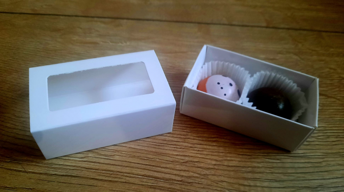 Cutie 2 praline 70x40x25mm, alb lucios [5]