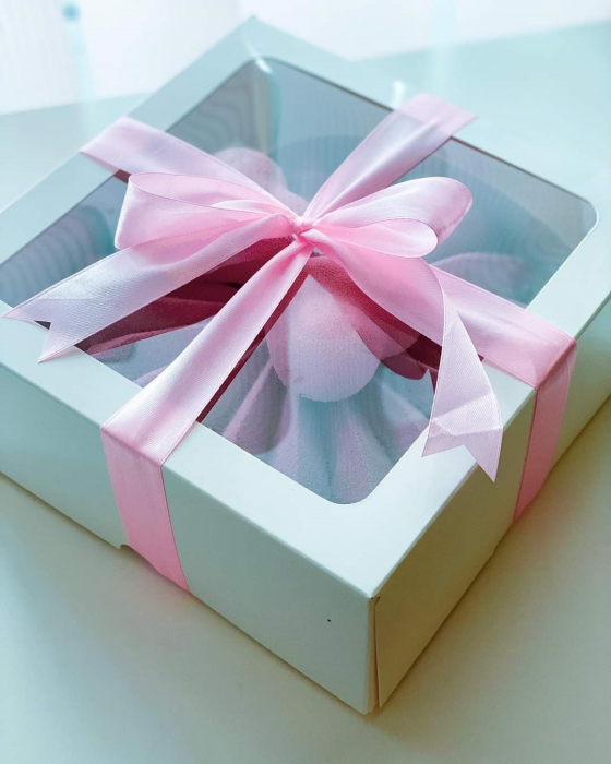 CUTIE 23X23X7, CU FEREASTRA SI TAVITA, E5-TAV- ALB, SET 5 BUC [3]