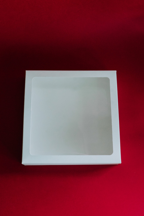 CUTIE 26X26X5, CU FEREASTRA SI TAVITA, E4-TAV- ALB, SET 5 BUC [3]