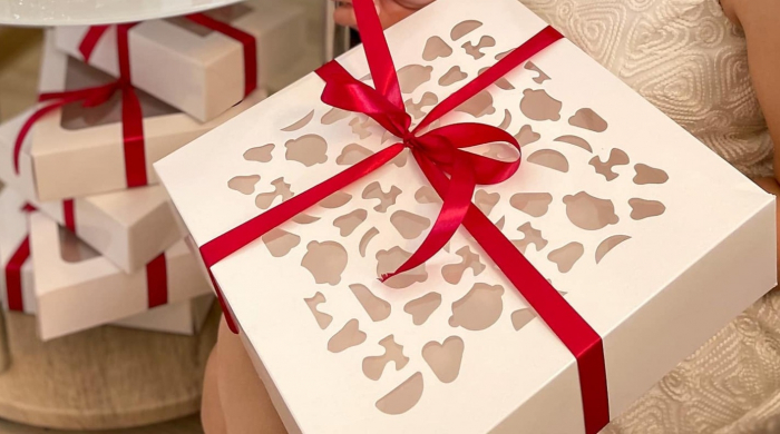 CUTIE 30X30X8 CU FEREASTRA DANTELATA SI TAVITA, SB2DT- ALB, SET 5 BUC [2]