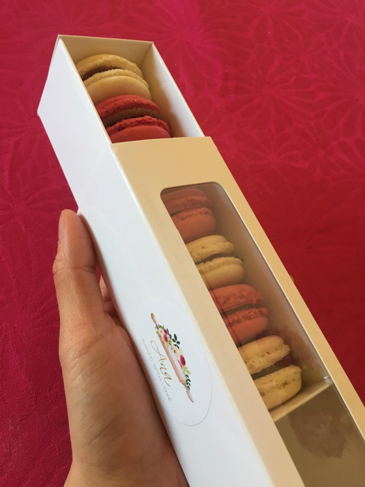 CUTIE 6-8 MACARONS, 18X5.5X5.5 CM, CU SERTAR, COD MAC3- ALB, SET 5 BUC [3]