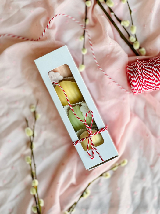 CUTIE 6-8 MACARONS, 18X5.5X5.5 CM, CU SERTAR, COD MAC3- ALB, SET 5 BUC [7]