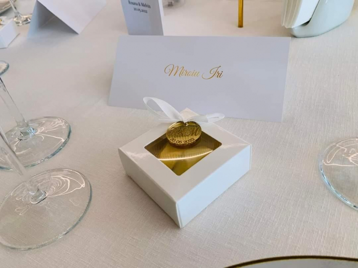 CUTIE TABLETA CIOCOLATA 7.5X7.5X3 CM, TB1- ALB, SET 5 BUC [2]