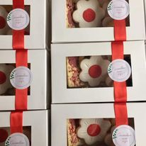 CUTII MINIPRAJITURI SAU MACARONS,15X10X5.5 CM, COD D00- ALB, SET 5 BUC [7]