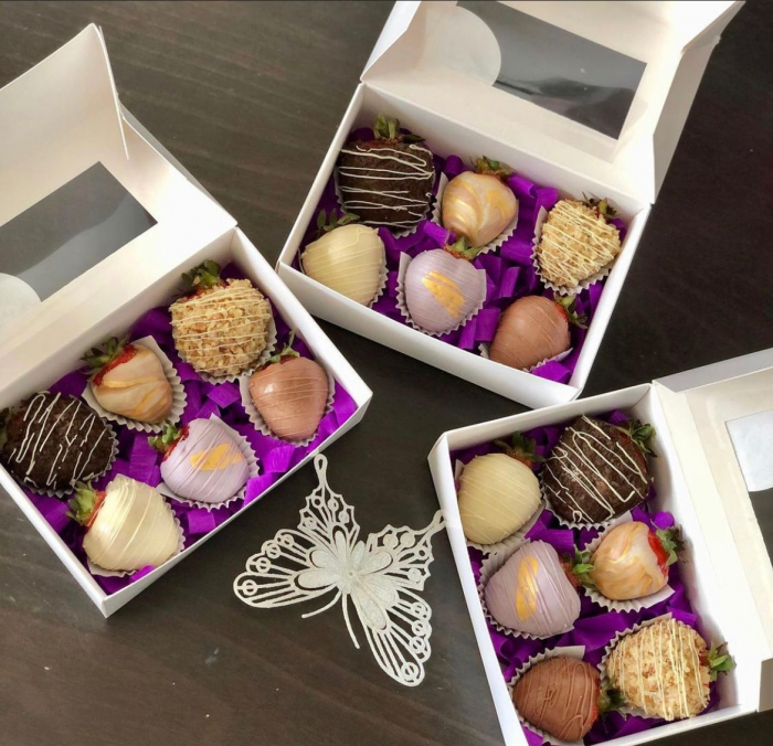 CUTII MINIPRAJITURI SAU MACARONS,15X10X5.5 CM, COD D00- ALB, SET 5 BUC [3]