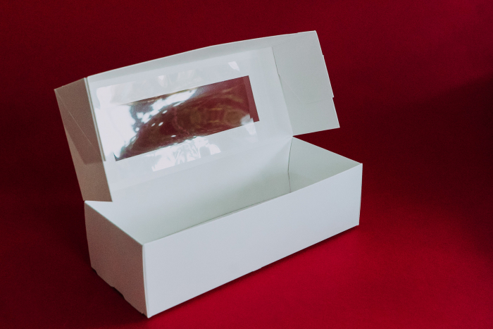 CUTII MINIPRAJITURI SAU MACARONS, 20X8X5.5 CM, COD D0- ALB, SET 5 BUC [4]