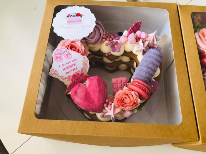 Cutie Smart Box cu fereastră și tăviță, 26x26x11 cm, natur [2]