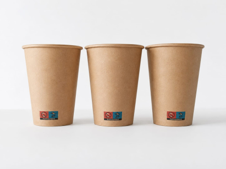 Bicchiere in Cartone 14 oz (414 ml), Naturale, P14OZ- Naturale, Set 50 Pezzi [4]