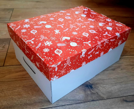 Cos cadou tipar Craciun 33x25x15 cm [1]