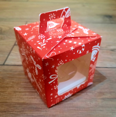 Scatole per Uova e Figure di Cioccolato - Cutie 1 briosa, tipar Craciun