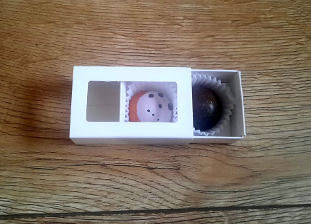 Cutie 2 praline 70x40x25mm, alb lucios [1]