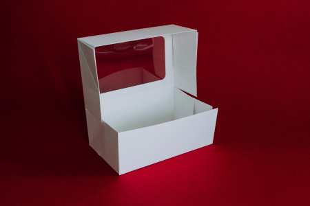 CUTIE 20X13X8, CU FEREASTRA SI TAVITA, E2-TAV- ALB, SET 5 BUC [3]