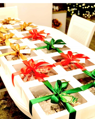 Scatole Aperte con Finestra - CUTIE 23X23X7, CU FEREASTRA SI TAVITA, E5-TAV- ALB, SET 5 BUC