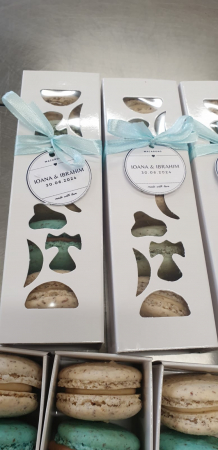 CUTIE 5-6 MACARONS CU FEREASTRA DANTELATA, MAC2ADT- ALB, SET 5 BUC [4]